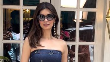 Diana Penty in gorgeous denim dress