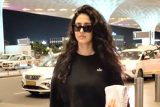 Disha Patani papped at the airport in black comfies