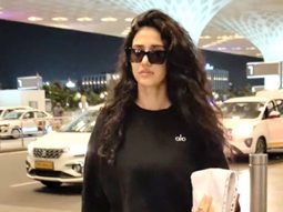 Disha Patani papped at the airport in black comfies