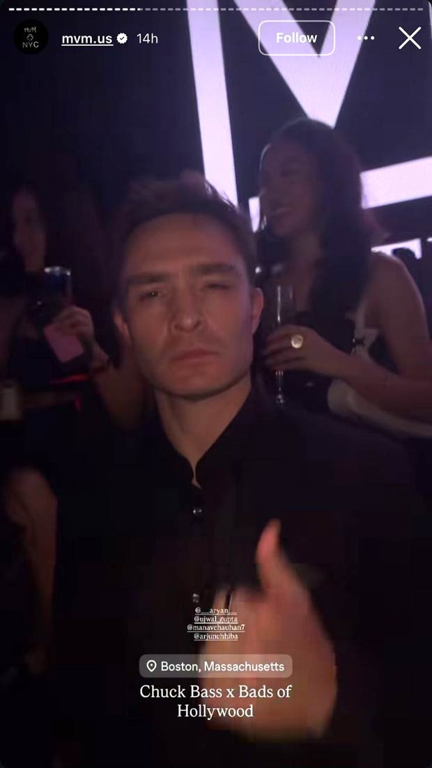 entertainment Ed Westwick aka Chuck Bass grooves to 'Ghafoor' as Aryan Khan’s The Ba**ds of Bollywood goes global!