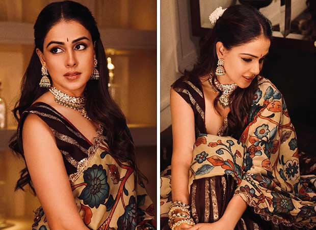 Genelia D’Souza’s Rs 54,000 hand-painted Kalamkari lehenga is a masterpiece in silk