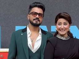 Gorgeous lady Hina Khan pose with husband