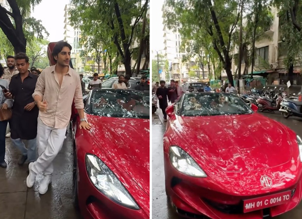 Ibrahim Ali Khan turns heads with his swanky MG Cyberster EV Roadster worth Rs. 75 lakhs
