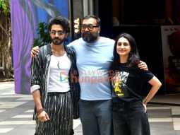 Photos: Aaishvary Thackeray, Anurag Kashyap and Vedika Pinto snapped promoting Nishaanchi