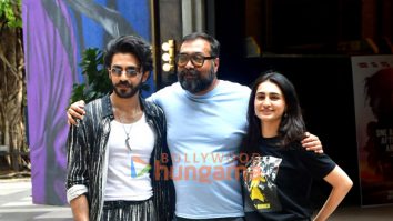 Photos: Aaishvary Thackeray, Anurag Kashyap and Vedika Pinto snapped promoting Nishaanchi