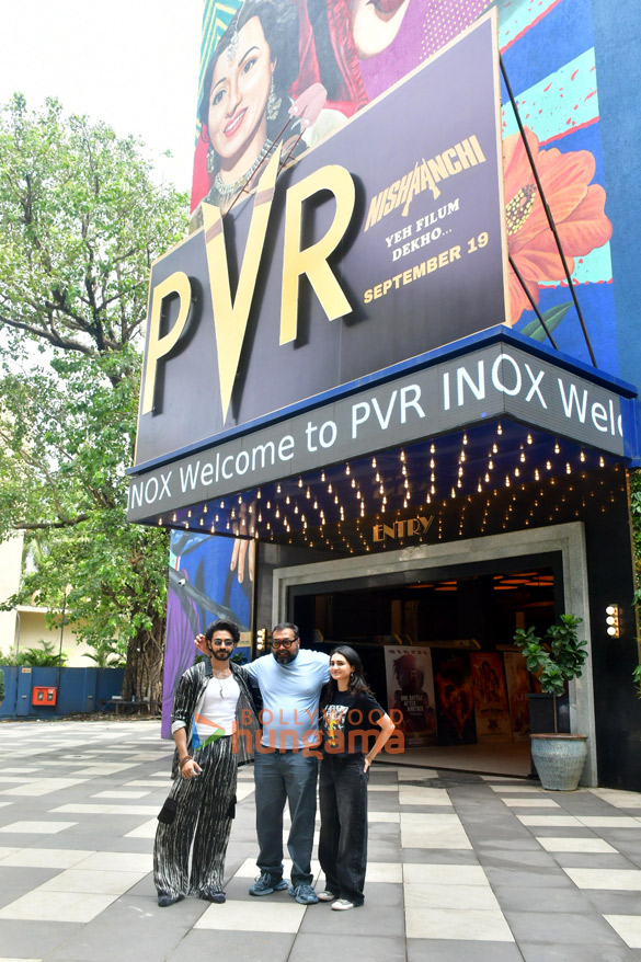 photos aaishvary thackeray anurag kashyap and vedika pinto snapped promoting nishaanchi 6