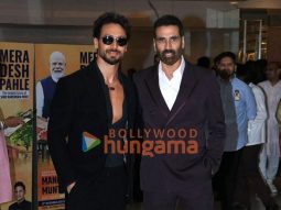 Photos: Akshay Kumar, Tiger Shroff, Arjun Kapoor and others grace the screening of the grand musical saga Mera Desh Pahle