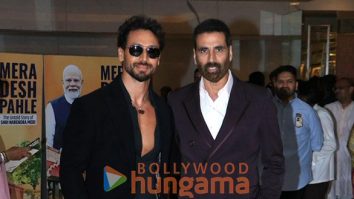 Photos: Akshay Kumar, Tiger Shroff, Arjun Kapoor and others grace the screening of the grand musical saga Mera Desh Pahle