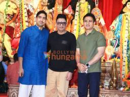 Photos: Bhushan Kumar and Ayan Mukerji snapped at a Durga Puja Pandal