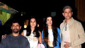 Photos: Hrithik Roshan, Saba Azad, Farhan Akhtar and Shibani Dandekar snapped at Mizu restaurant in Bandra