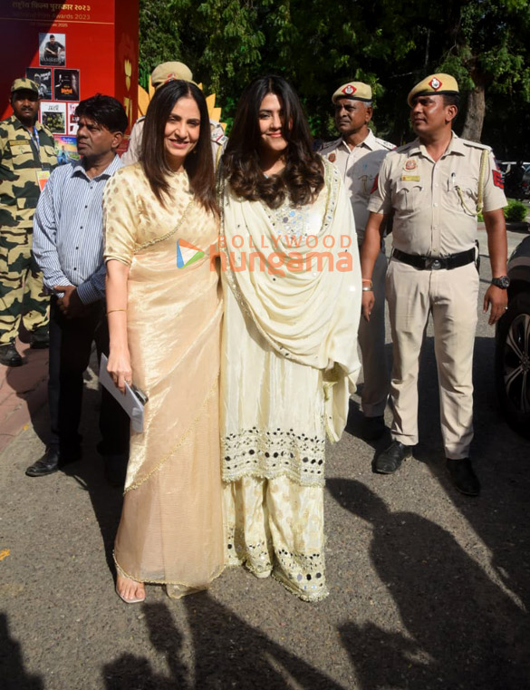 photos karan johar vidhu vinod chopra ektaa r kapoor and others arrive at vigyan bhawan to attend the national film awards ceremony 6