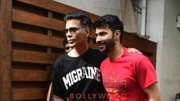 Photos: Karan Johar and Varun Dhawan spotted at Dharma Productions’ office in Khar