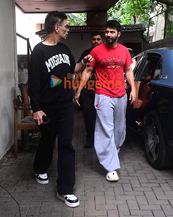 photos karan johar and varun dhawan spotted at dharma productions office in khar 4