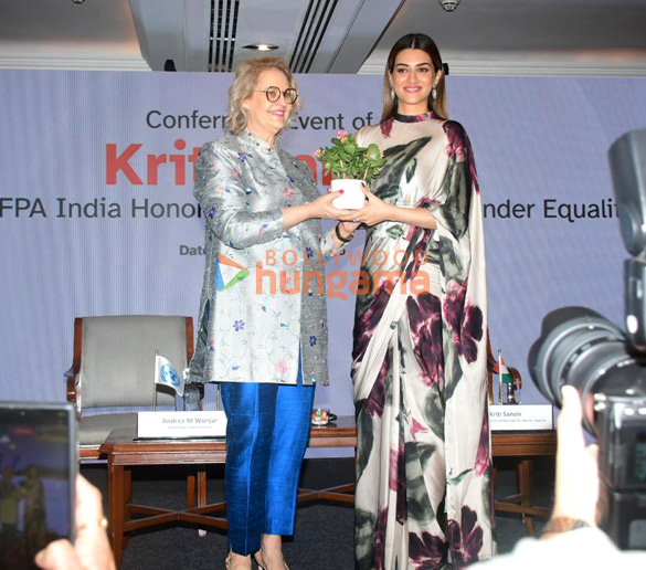 Photos: Kriti Sanon conferred as UNFPA India’s Honorary Ambassador for Gender Equality at Taj Lands End, Mumbai Photos: Kriti Sanon conferred as UNFPA India’s Honorary Ambassador for Gender Equality at Taj Lands End, Mumbai