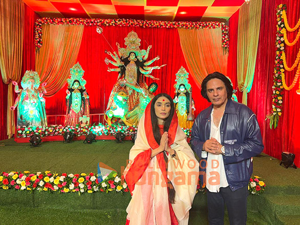 photos rahul roy and sister priyanka snapped at the indian bangla club durga puja pandal 1
