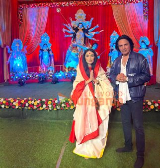 Photos: Rahul Roy and sister Priyanka snapped at the Indian Bangla Club Durga Puja Pandal