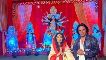 Photos: Rahul Roy and sister Priyanka snapped at the Indian Bangla Club Durga Puja Pandal