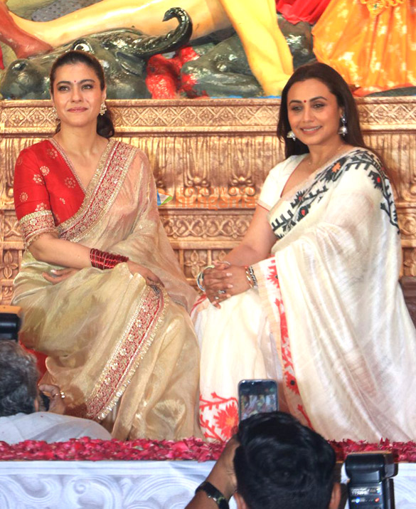 photos rani mukerji kajol ayan mukerji and others snapped during durga puja at north bombay sarbojanin 2 3