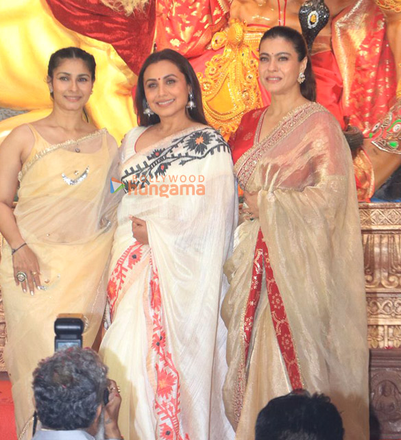 photos rani mukerji kajol ayan mukerji and others snapped during durga puja at north bombay sarbojanin 6 3