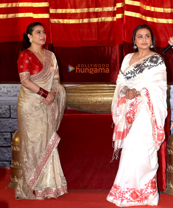photos rani mukerji kajol ayan mukerji and others snapped during durga puja at north bombay sarbojanin 9