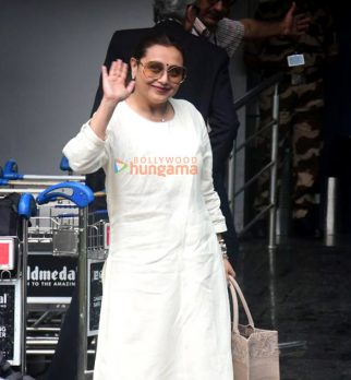Photos: Rani Mukerji, Karan Johar and Apoorva Mehta snapped at Kalina airport
