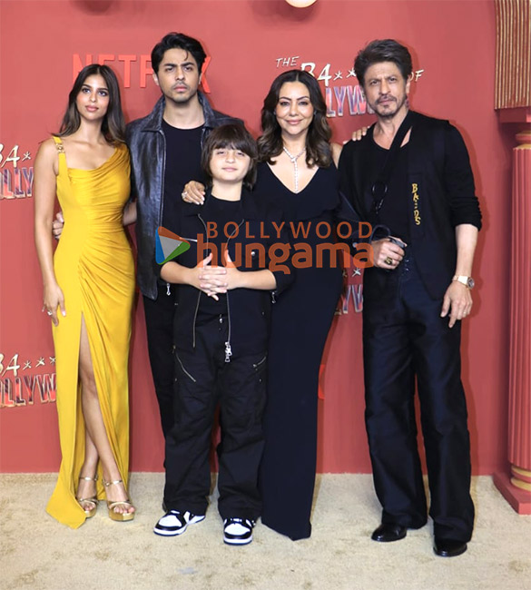 photos shah rukh khan kajol aryan khan ajay devgn sahher bambba shashank khaitan and others grace the premiere of the bads of bollywood 1