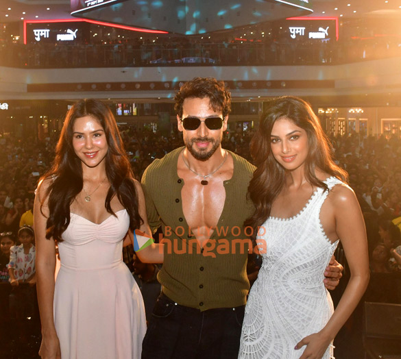 photos tiger shroff sonam bajwa and harnaaz sandhu snapped as they officially open the advance booking of baaghi 4 1