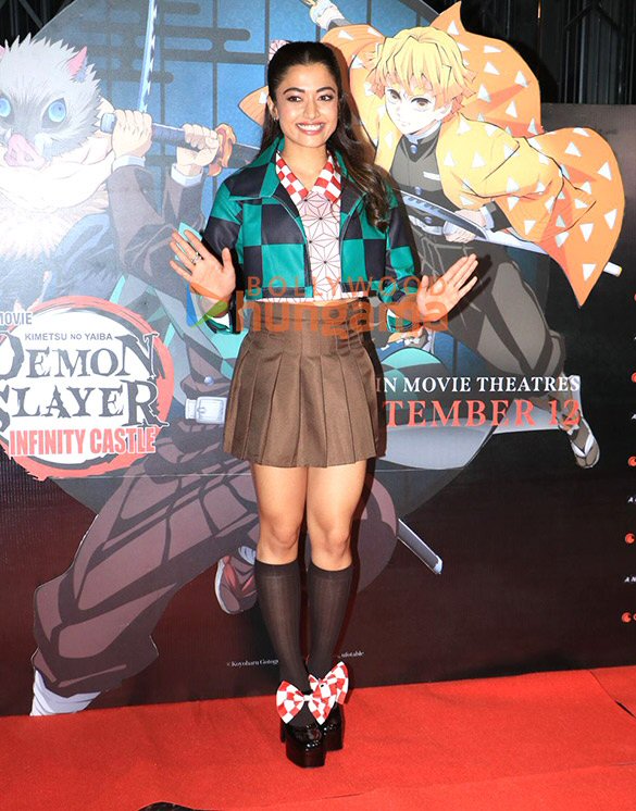 photos tiger shroff and rashmika mandanna attend special fan screening of demon slayer kimetsu no yaiba infinity castle 3