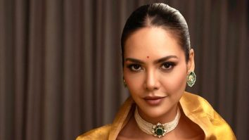 Esha Gupta radiates regal elegance in stunning golden saree; see pic