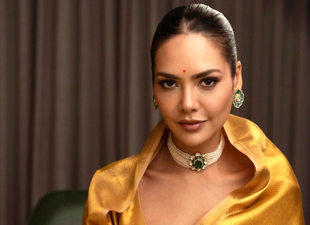 Esha Gupta radiates regal elegance in stunning golden saree; see pic