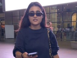 Shalini Panday papped in black at the airport