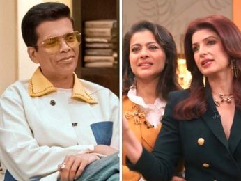 Karan Johar roasts Kajol on “rank in order of sex appeal” remark, Twinkle Khanna reacts in promo of Two Much with Kajol and Twinkle