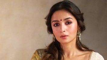 Alia Bhatt channels her inner Bengali beauty in a mesmerizing golden-silver saree by Abu Jani Sandeep Khosla