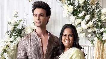 Arpita & Ayush Sharma pose for media