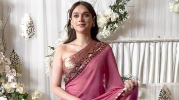 Bebojaan in pink half saree! Aditi Rao Hydari