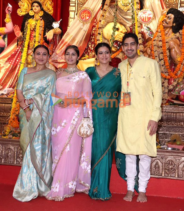 photos alia bhatt hrithik roshan rani mukerji karan johar ajay devgn kajol and others snapped at 79th north bombay sarbojanin durga puja 15