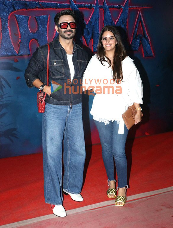 photos ayushmann khurrana rashmika mandanna varun dhawan and others grace the special screening of thamma 6