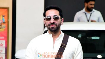 Photos: Ayushmann Khurrana, Rashmika Mandanna and Dinesh Vijan snapped at Kalina airport