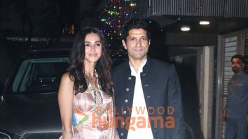 Photos: Farhan Akhtar, Shibani Dandekar, Richa Chadha, Ali Fazal and others snapped attending Shabana Azmi and Javed Akhtar’s Diwali bash