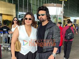 Photos: Himesh Reshammiya snapped with his wife at the airport