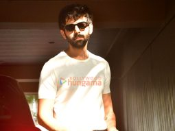Photos: Kartik Aaryan and Karan Johar snapped in Juhu