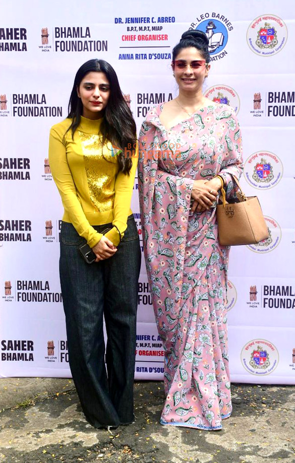 photos mr asif bhamla saher bhamla and chief guest tanishaa mukerji snapped at the medical camp organized by the bhamla foundation at st peters church ground bandra 6
