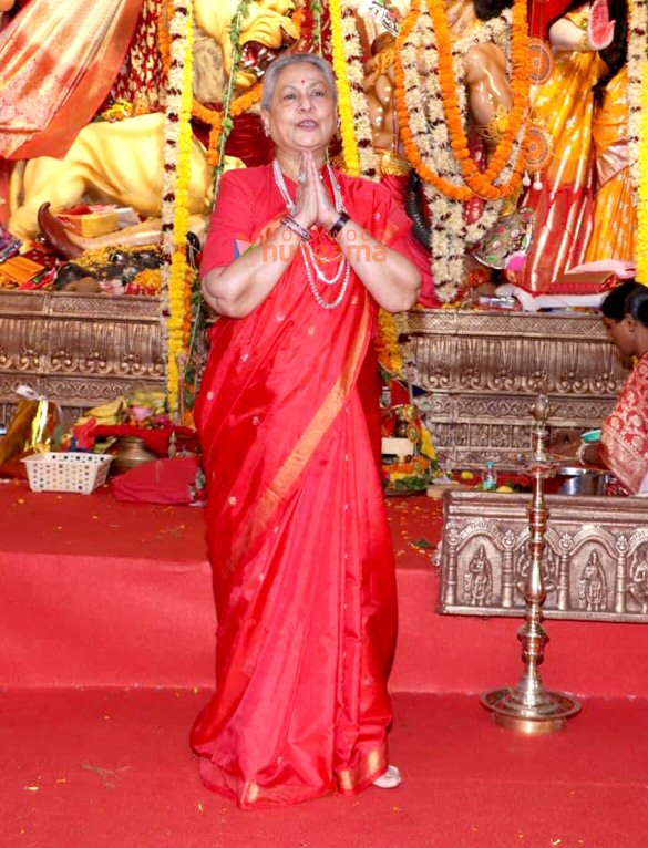 photos priyanka chopra jonas ranbir kapoor rani mukerji kajol and others snapped during durga puja at north bombay sarbojanin 7