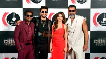 Photos: Ranveer Singh, Bobby Deol, Atlee and Sreeleela attend the launch of Ching’s Desi Chinese advertisement