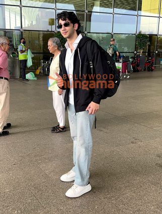 Photos: Vedang Raina and Palak Muchhal snapped at the airport
