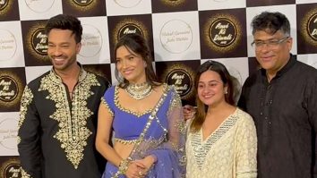 Ankita Lokhande in a dazzling lilac saree