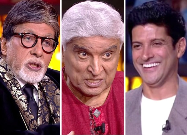 KBC Amitabh Bachchan points at Javed Akhtar when asked, “Who was more popular among the ladies”, Farhan Akhtar can’t stop laughing!