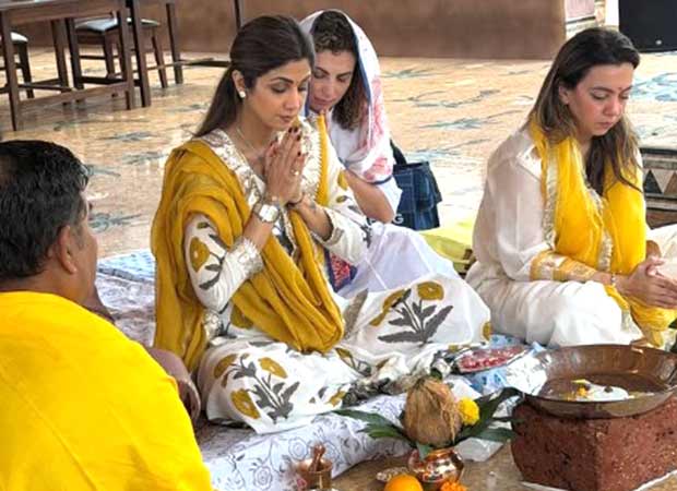 Shilpa Shetty performs puja for new Bastian outlet in Goa amid Rs 60 crores fraud case