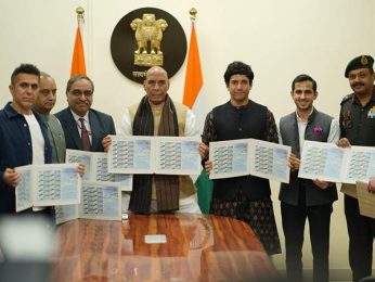 Makers of 120 Bahadur launch customised ‘My Stamp’ honouring Rezang La War memorial; unveiled by Rajnath Singh ahead of battle’s 63rd anniversary