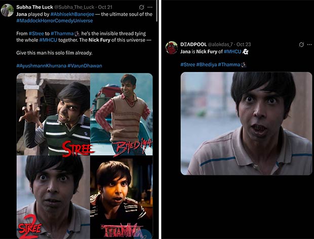 मैडॉक हॉरर कॉमेडी यूनिवर्स में उनकी भूमिका के लिए प्रशंसकों द्वारा उन्हें 'बॉलीवुड का निक फ्यूरी' कहे जाने पर अभिषेक बनर्जी की प्रतिक्रिया